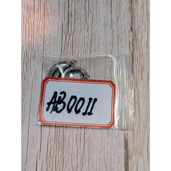 Silver Hoop Earrings With Blue Lapis Inlay For Women - Picture 10 of 10